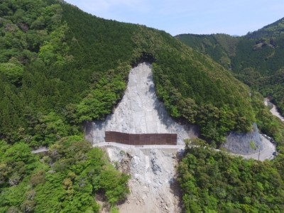 災害復旧　十津川村上湯川